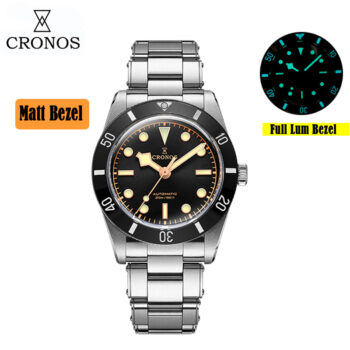 Cronos 37mm PT5000 Vintage Diver Watch L6033