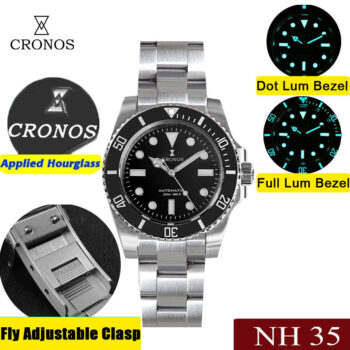 Cronos No Date NH35 Sub Diver Watch L6015